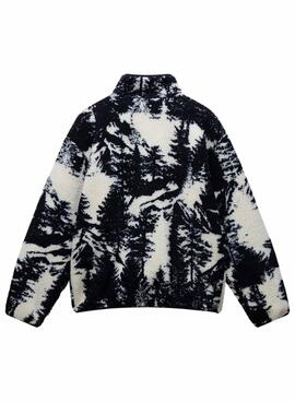 Chaqueta Napapijri polar Argient estampado negro para hombre
