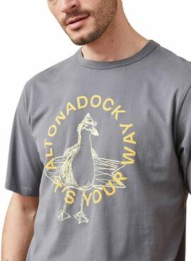 Camiseta Altonadock Slogan gris para hombre