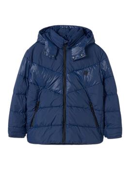 Prenda exterior Mayoral Kids básica azul unisex.