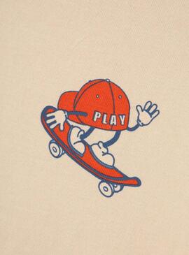 Camiseta Name It Otis Crudo para kids