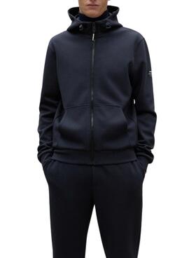 Sudadera con cremallera Ecoalf Agadir azul marino para hombre