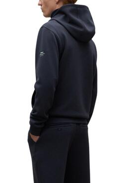 Sudadera con cremallera Ecoalf Agadir azul marino para hombre