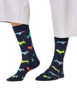 Calcetines Happy Socks Tekel azul marino para mujer y hombre