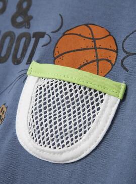 Camiseta Name It Robbin Azul para niño