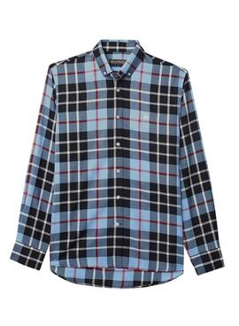 Camisa Altonadock cuadros azul para hombre