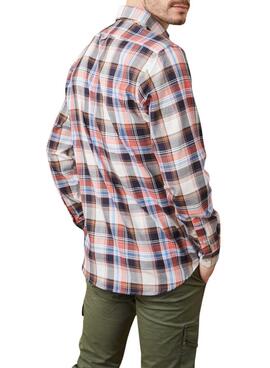 Camisa Altonadock estampado cuadros multicolor para hombre