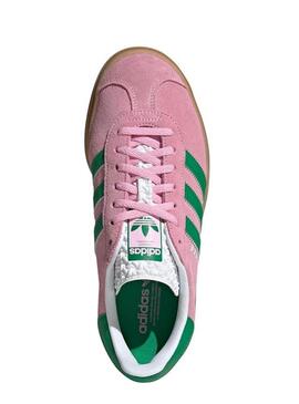 Zapatillas Adidas Gazelle Bold rosa y verde para mujer