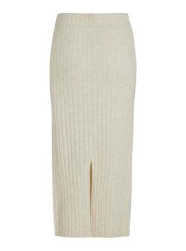 Falda Vila Vimiraz beige para mujer