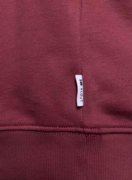 Sudadera Klout Mid Zip granate para hombre