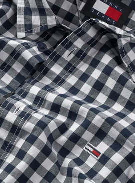 Camisa Tommy Jeans Poplin cuadros para hombre