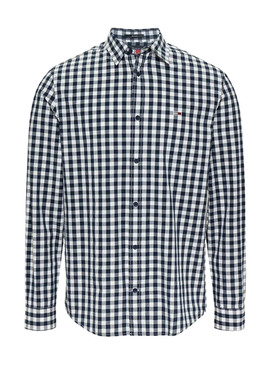 Camisa Tommy Jeans Poplin cuadros para hombre