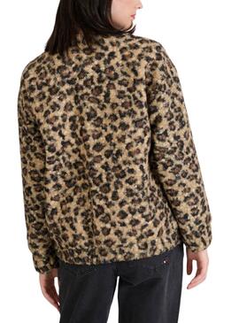 Chaqueta Naf Naf  leopardo para mujer