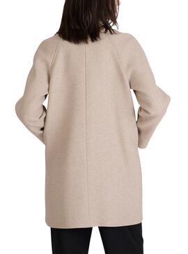 Abrigo Naf Naf Camila beige para mujer