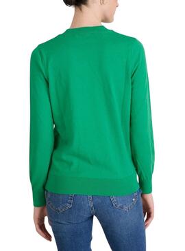 Jersey Naf Naf Wally verde para mujer