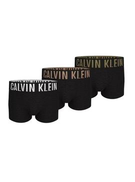 Pack 3 bóxers Calvin Klein ajustados negro para hombre