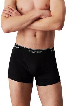 Pack 3 bóxers Calvin Klein algodón negro para hombre