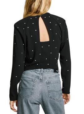  Top Pepe Jeans Ava negro mujer 