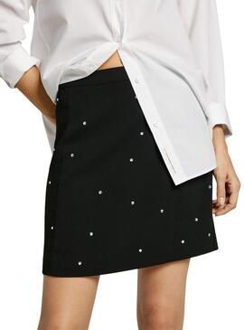 Falda Pepe Jeans Aurora negro para mujer 