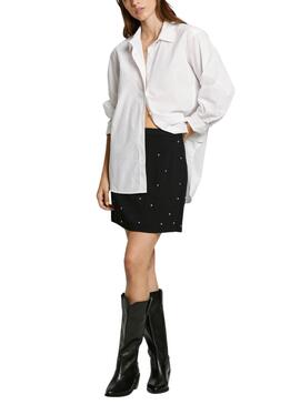 Falda Pepe Jeans Aurora negro para mujer 