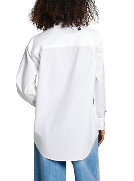  Camisa Pepe Jeans Agnes blanco para mujer 