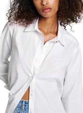  Camisa Pepe Jeans Agnes blanco para mujer 