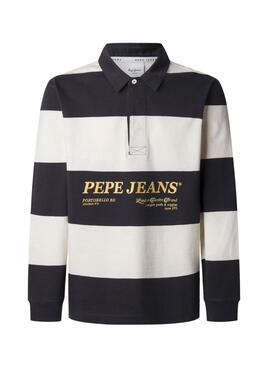 Polo Pepe Jeans Brandon negro para hombre 