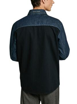 Camisa Pepe Jeans  Baz azul para hombre 
