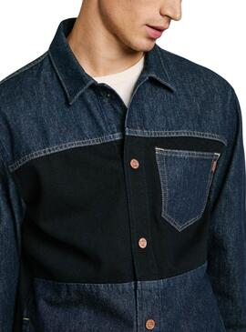 Camisa Pepe Jeans  Baz azul para hombre 