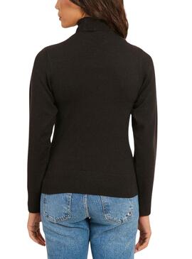 Jersey Naf Naf Mina cuello vuelto negro para mujer