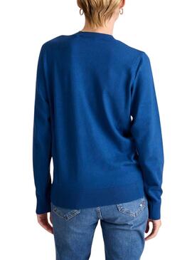 Jersey Naf Naf Joana azulón para mujer