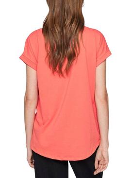 Camiseta Vila Vidreamers New coral para Mujer