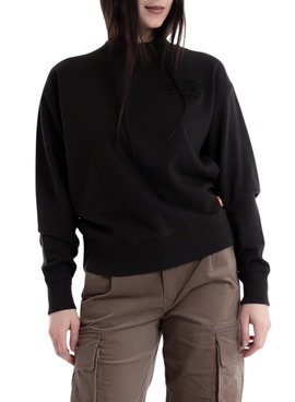 Sudadera Superdry Workwear Embroider Loose negro para mujer