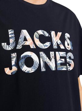 Camiseta Jack and Jones Bryan  azul para hombre 