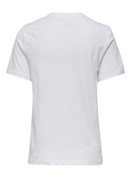 Camisetas ONLY Lariya blanco mujer.