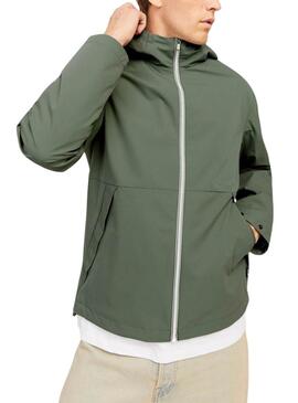  Chubasquero  Jack and Jones Adam verde para hombre