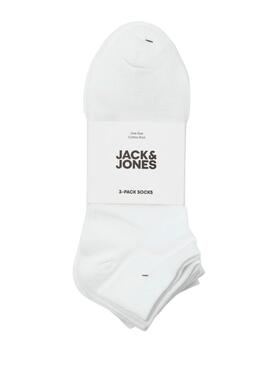 Pack calcetines Jack and Jones Clouis blanco para hombre