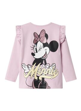 Camiseta Name It Desire Minnie rosa para niña