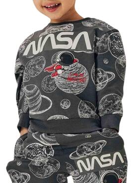 Sudadera Name It Daim Nasa gris para niño