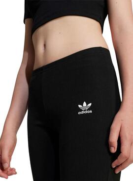 Mallas Adidas Rib negro para niña