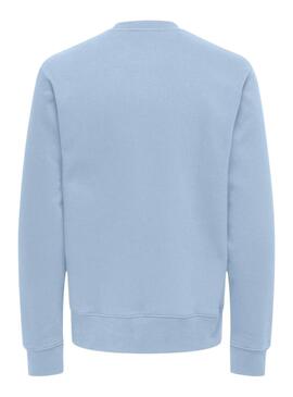 Sudadera Only and Sons Dawson azul para hombre