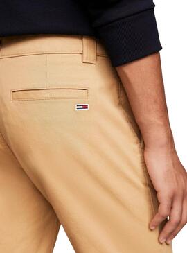 Pantalón Tommy Jeans Scanton  kaki para hombre 