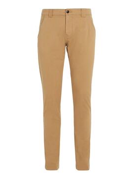 Pantalón Tommy Jeans Scanton  kaki para hombre 