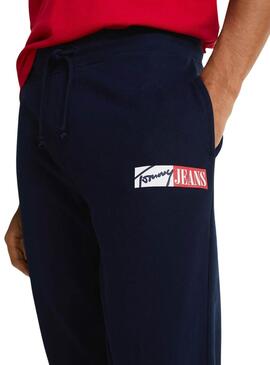 Pantalón Tommy Jeans Slim Entry  marino para hombre 