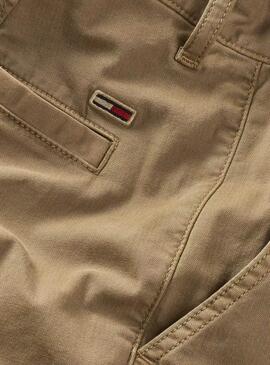 Pantalones Tommy Jeans Austin Cargo marrón para hombre 