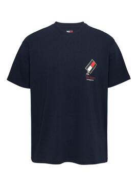 Camiseta Tommy Jeans Novelty en azul marino para hombre 