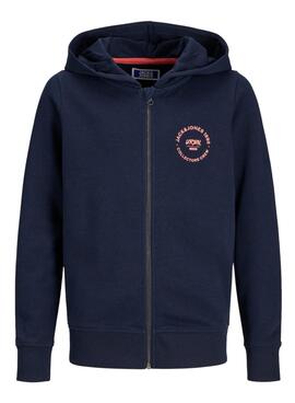 Sudadera Jack and Jones Simon Zip marino para niño