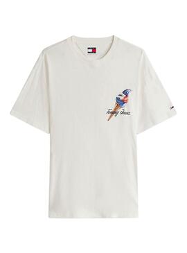 Camiseta Tommy Jeans Novelty beige para hombre 