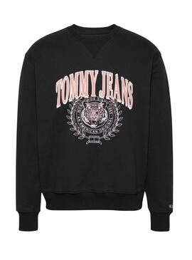 Sudadera Tommy Jeans   Varsity Tiger negro para mujer 
