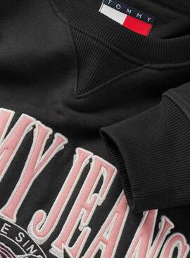 Sudadera Tommy Jeans   Varsity Tiger negro para mujer 