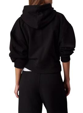 Sudadera Calvin Klein Jeans Raised negro para mujer  